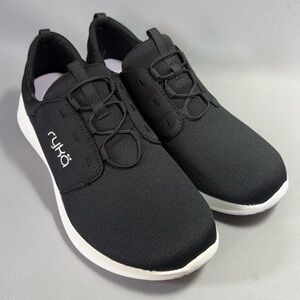 Ryka Ryka Renew Recovery Black Slip-On Bungee Athletic Sneakers